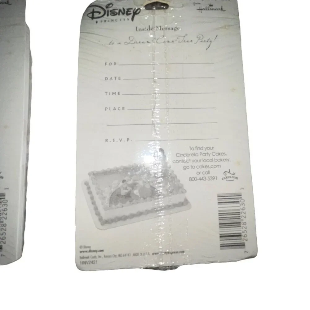 NIP Hallmark Disney Cinderella Birthday Party Invitations 3 Packs of 8 Princess